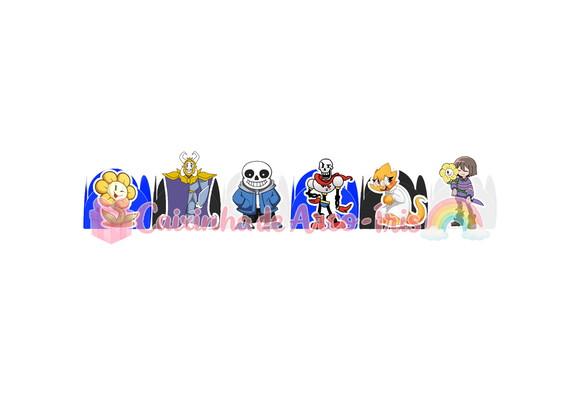 100 Forminhas / Toppers: Undertale
