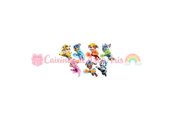 100 Mini Apliques 3,5cm: Patrulha Canina: Super Filhotes