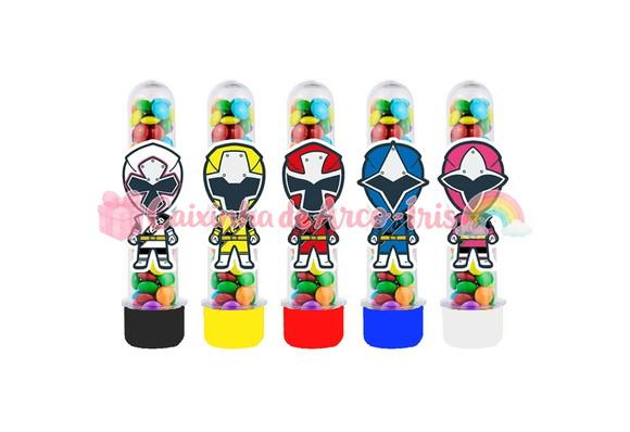 Tubetes com Apliques 3d: Power Rangers: Ninja Steel