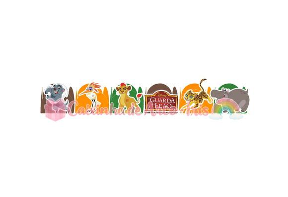 100 Forminhas / Toppers: Guarda do Leão