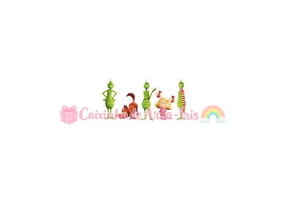 100 Mini Apliques 3,5cm: o Grinch
