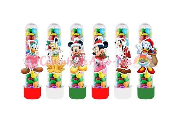 Apliques para Tubetes: Mickey Natal
