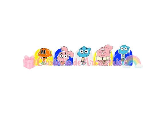 100 Forminhas / Toppers: o Incrível Mundo de Gumball