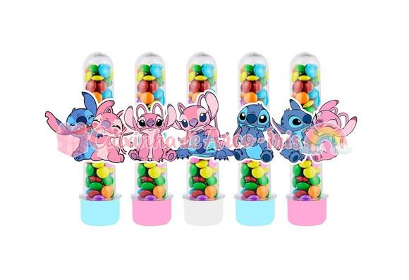 Apliques para Tubetes: Stitch e Angel