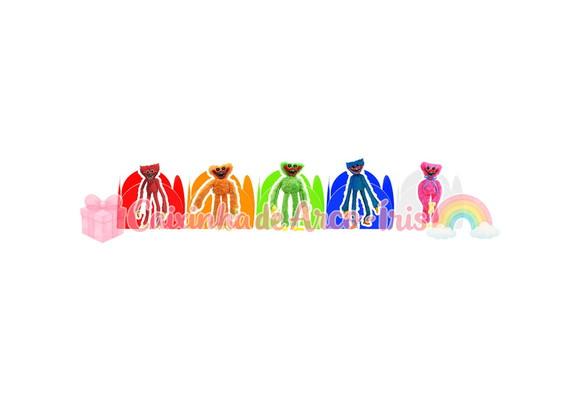 100 Forminhas / Toppers: Huggy Wuggy
