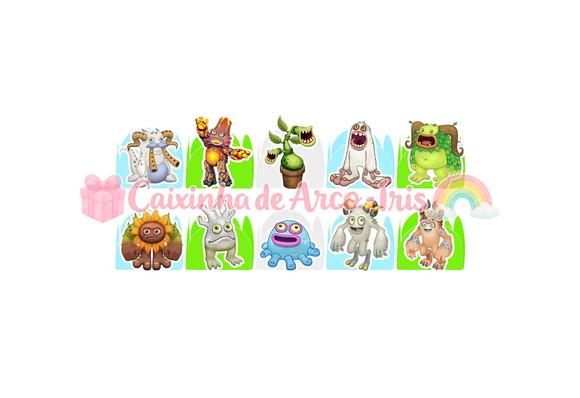 100 Forminhas / Toppers: My Singing Monsters