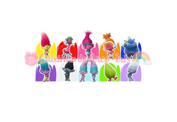 100 Forminhas / Toppers: Trolls