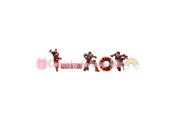100 Mini Apliques 3,5cm: Homem de Ferro
