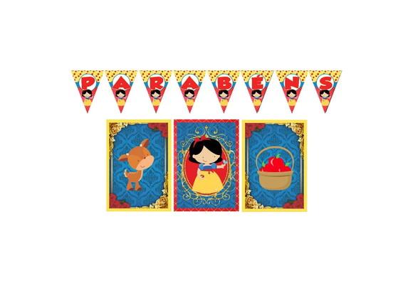Bandeirola / Pôsteres - Branca de Neve Cute
