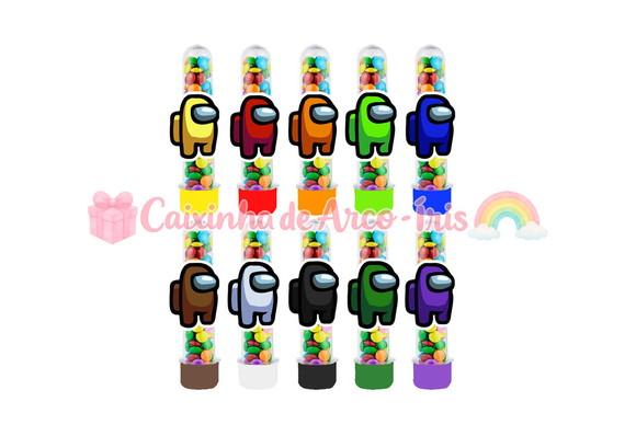 Tubetes com Apliques 3d: Among Us