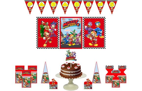 Kit Festa - Mickey Aventuras Sobre Rodas