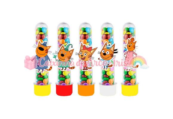 Tubetes com Apliques 3d: Kid-e-cats