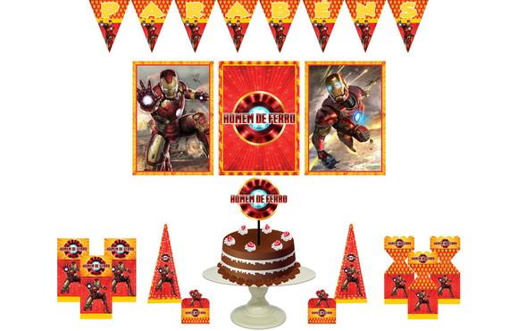 Kit Festa - Homem de Ferro