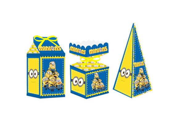 Caixa Milk / Meia Bala / Pirâmide - Minions