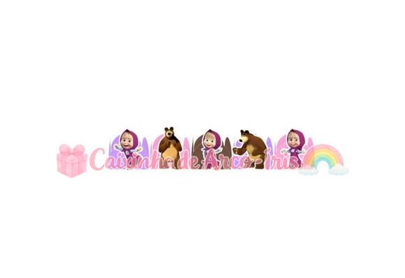 100 Forminhas / Toppers: Marsha e o Urso
