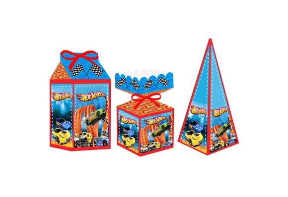 Caixa Milk / Meia Bala / Pirâmide - Hot Wheels