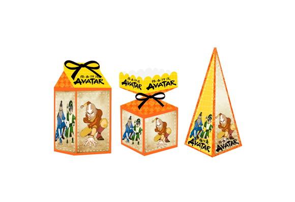 Caixa Milk / Meia Bala / Pirâmide - Avatar a Lenda de Aang