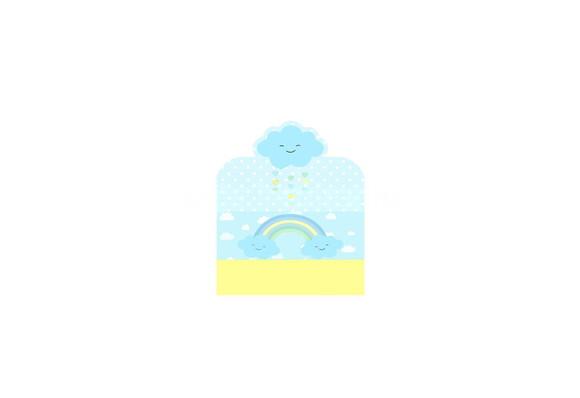 Porta Bis Duplo - Chuva de Bençãos Menino