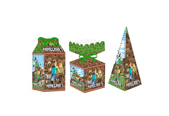 Caixa Milk / Meia Bala / Pirâmide - Minecraft