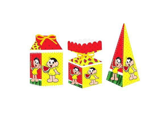 Caixa Milk / Meia Bala / Pirâmide - Magali