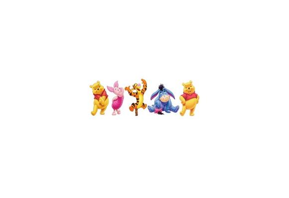 100 Mini Apliques 3,5cm: Ursinho Pooh