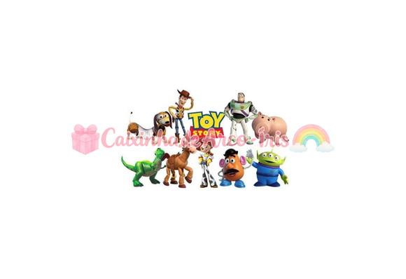 100 Mini Apliques 3,5cm: Toy Story