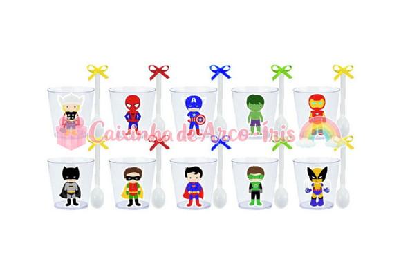 Copinhos com Colherzinhas: Super-heróis Cute