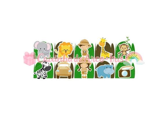 100 Forminhas / Toppers: Safari