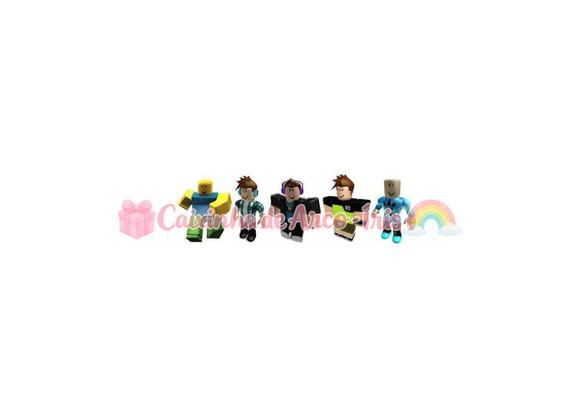 100 Mini Apliques 3,5cm: Roblox Menino