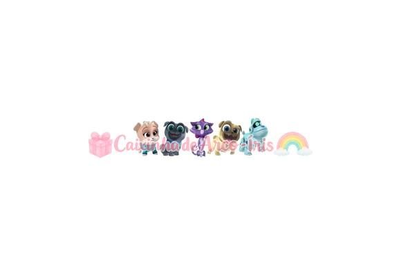 100 Mini Apliques 3,5cm: Puppy Dog Pals