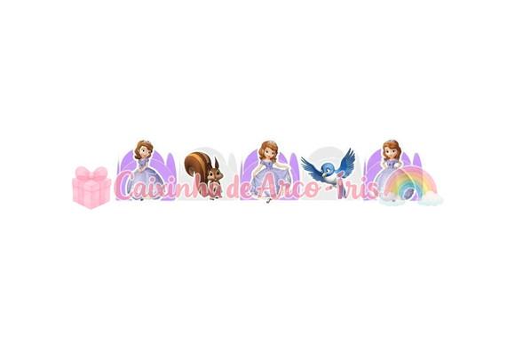 100 Forminhas / Toppers: Princesa Sofia