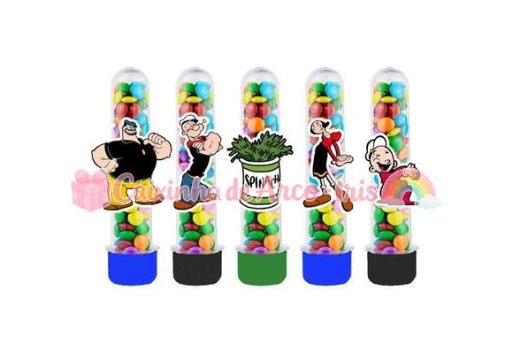 Tubetes com Apliques 3d: Popeye