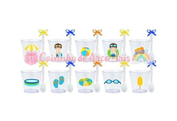 Copinhos com Colherzinhas: Pool Party Menino