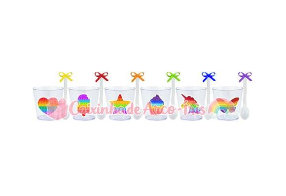 Copinhos com Colherzinhas: Pop It Fidget Toy