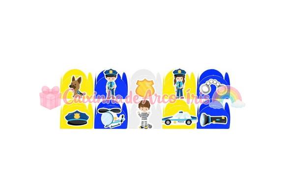 100 Forminhas / Toppers: Policial