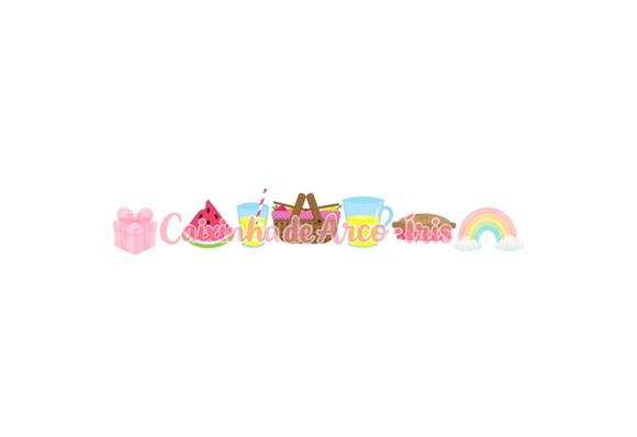 100 Mini Apliques 3,5cm: Picnic