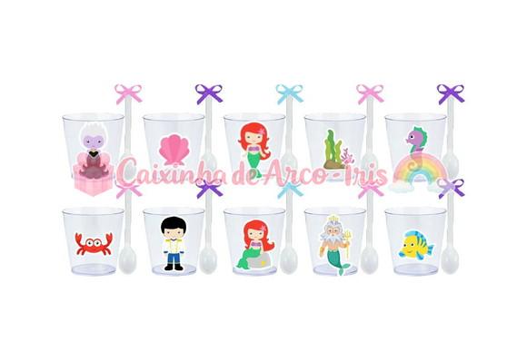 Copinhos com Colherzinhas: Pequena Sereia Cute