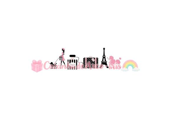 100 Mini Apliques 3,5cm: Paris