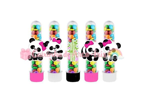 Apliques para Tubetes: Panda Menina