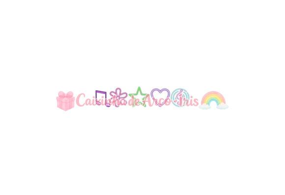 100 Mini Apliques 3,5cm: Neon