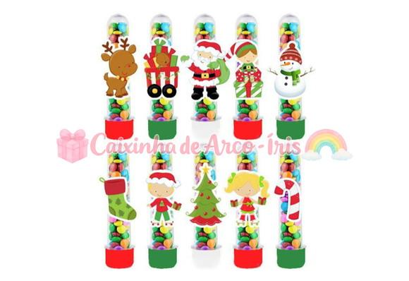 Apliques para Tubetes: Natal Papai Noel