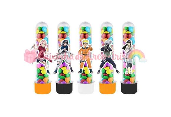 Tubetes com Apliques 3d: Naruto