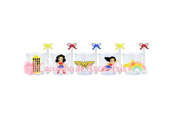 Copinhos com Colherzinhas: Mulher Maravilha Cute