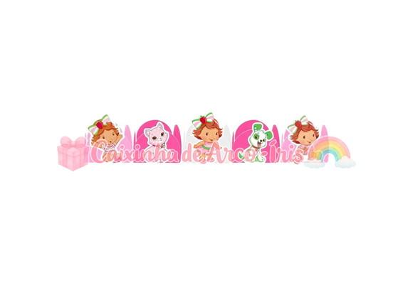 100 Forminhas / Toppers: Moranguinho Baby