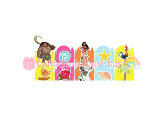 100 Forminhas / Toppers: Moana