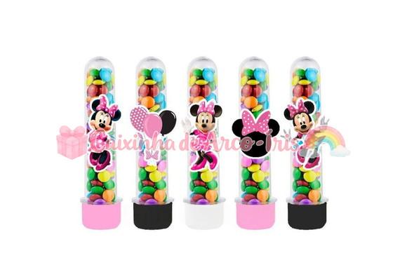 Tubetes com Apliques 3d: Minnie Rosa