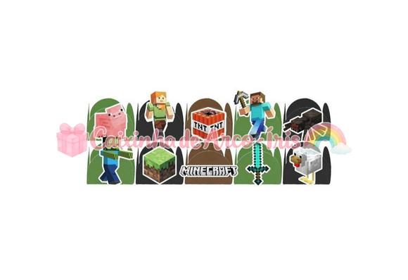 100 Forminhas / Toppers: Minecraft