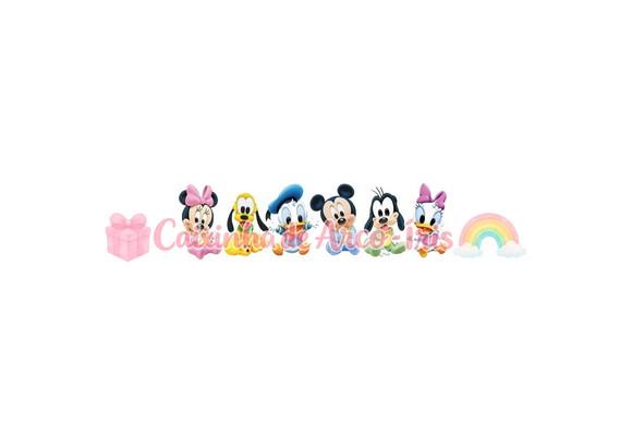 100 Mini Apliques 3,5cm: Mickey Baby
