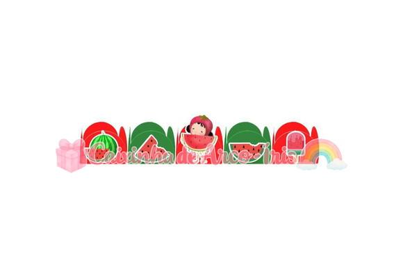 100 Forminhas / Toppers: Melancia