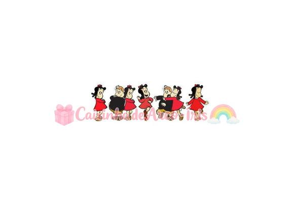100 Mini Apliques 3,5cm: Luluzinha